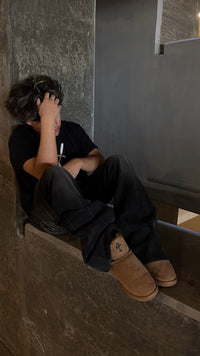 "STATIC" Flared Denim V2 | BLACK