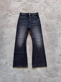 "STATIC" Flared Denim V2 | BLACK