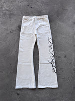 "CALLIGRAPHY" Flared Denim