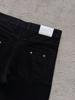 "CALLIGRAPHY" Flared Denim | Black (PRE-MADE)