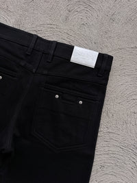 "CALLIGRAPHY" Flared Denim | Black (PRE-MADE)