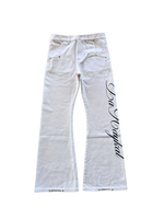 "CALLIGRAPHY" Flared Denim