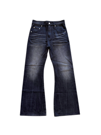 "STATIC" Flared Denim V2 | BLACK