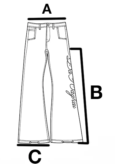 Flared Denim Size Chart