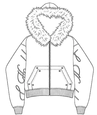 Fur Zip Up Size Chart